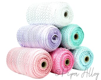 Silver Metallic Dot Headband Elastic 5 yards | 8 Colors | 5/8" FOE | Trim Sewing