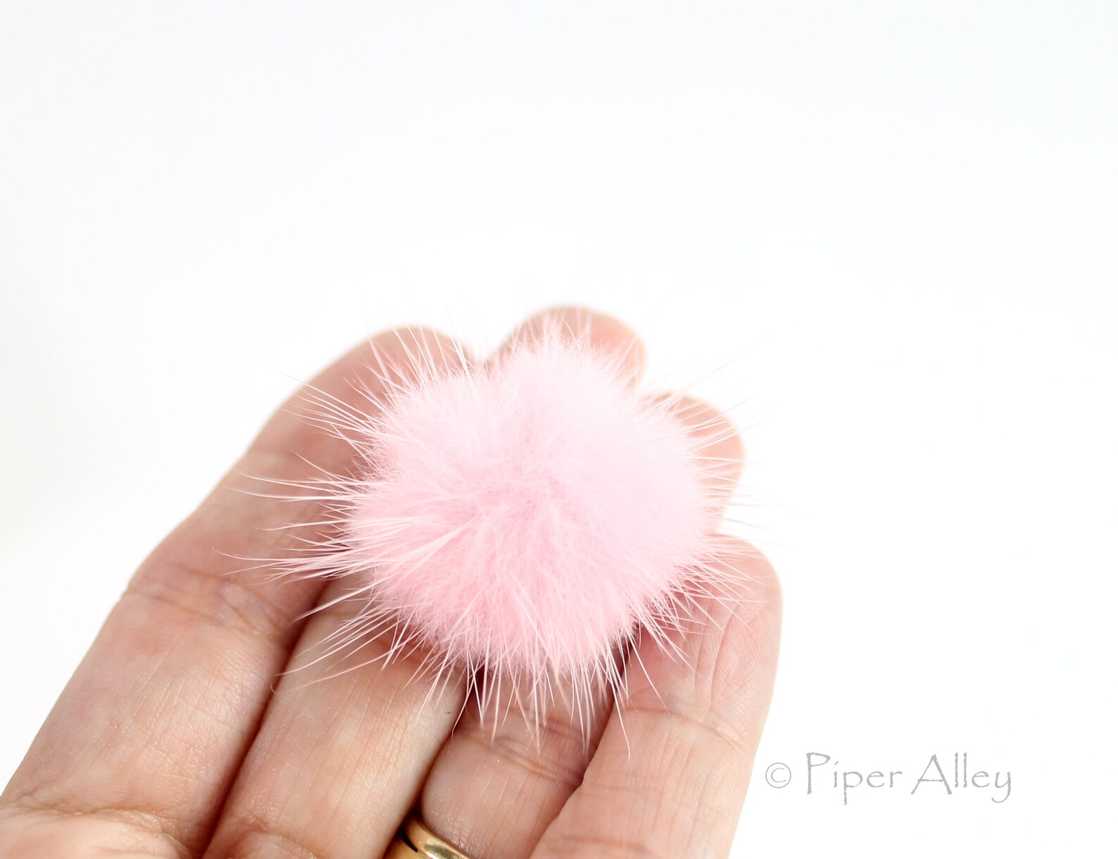 Mini Fur POM POM Bunny Tail 1 Inch Small Set of 6 Choose Etsy