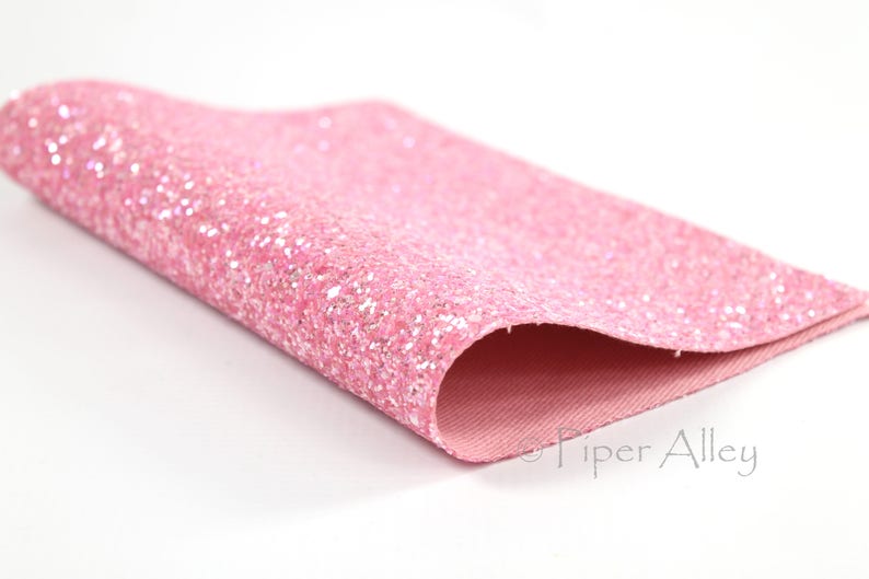 HOT PINK Sugar Sprinkle Chunky Glitter Fabric Sheet Spring Etsy