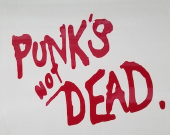 Decalcomania in vinile punk non morti