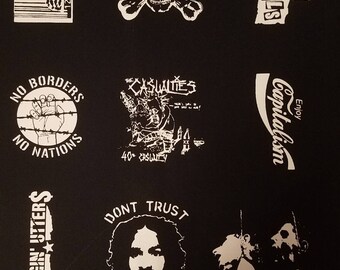 Lot Of 9 Punk Patches Sex Pistols Dwarves Casualties Etsy