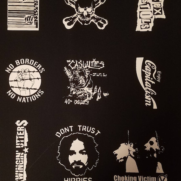 Lot of 9 punk patches sex pistols dwarves casualties