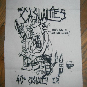 Casualties - Rock the 40oz Punk Backpatch