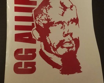 GG Allin vinyl decal