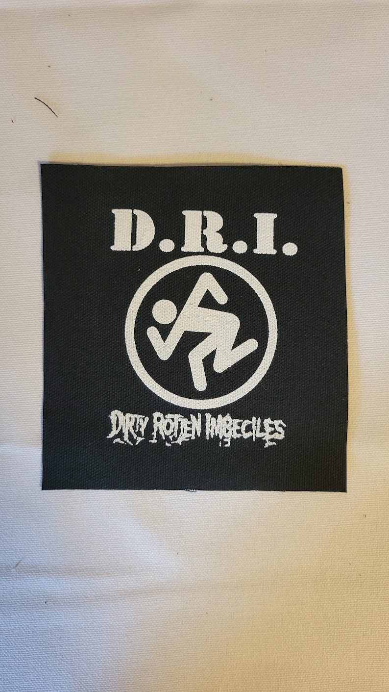 D.R.I. patch Black