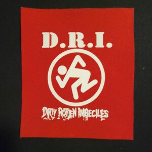 D.R.I. patch Red