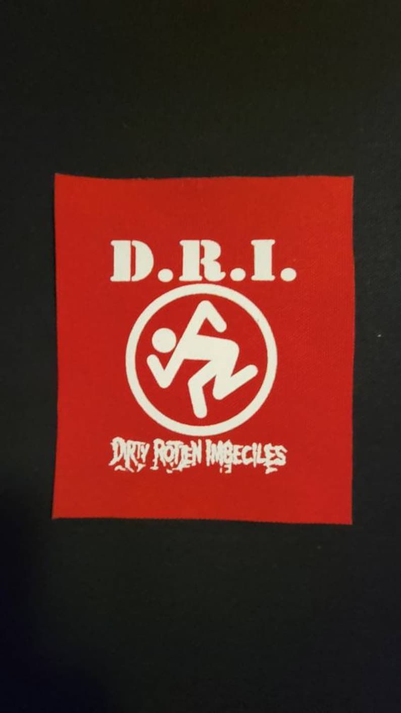 D.R.I. patch Red