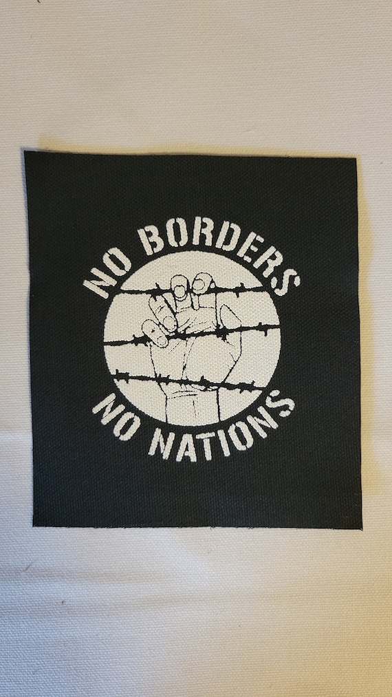 No Borders No Nations Patch Etsy