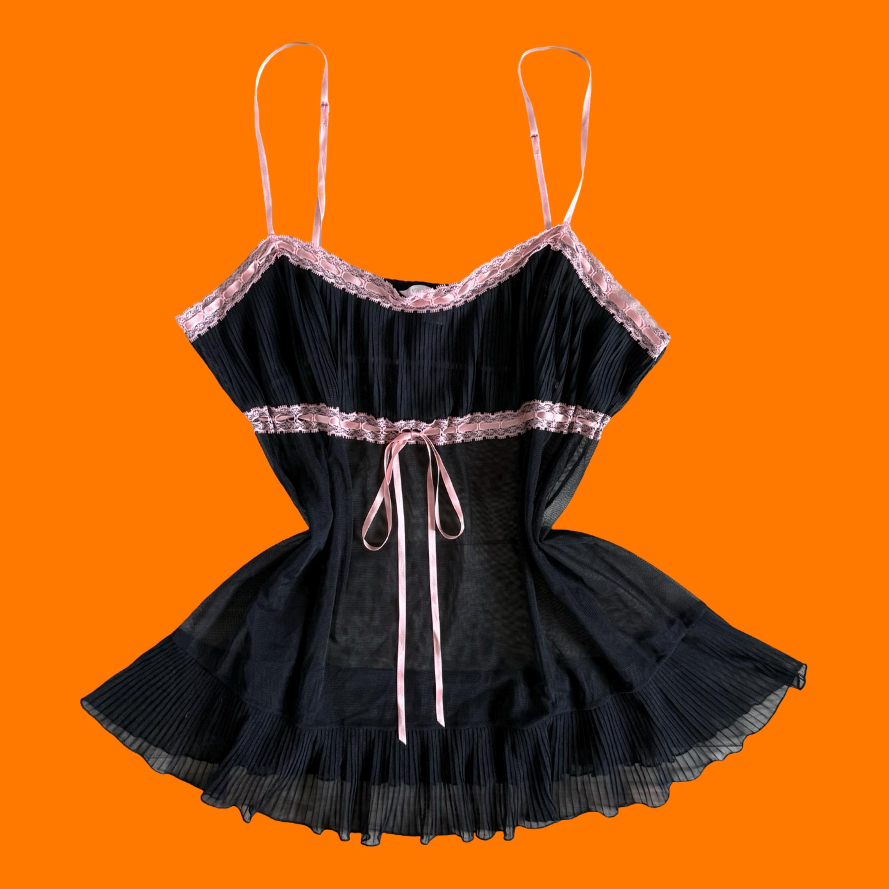 Babydoll Dress Black Babydoll Victoria Secret Victoria Secret Lingerie Babydoll Large Black Pleated Lace Trim Wireless