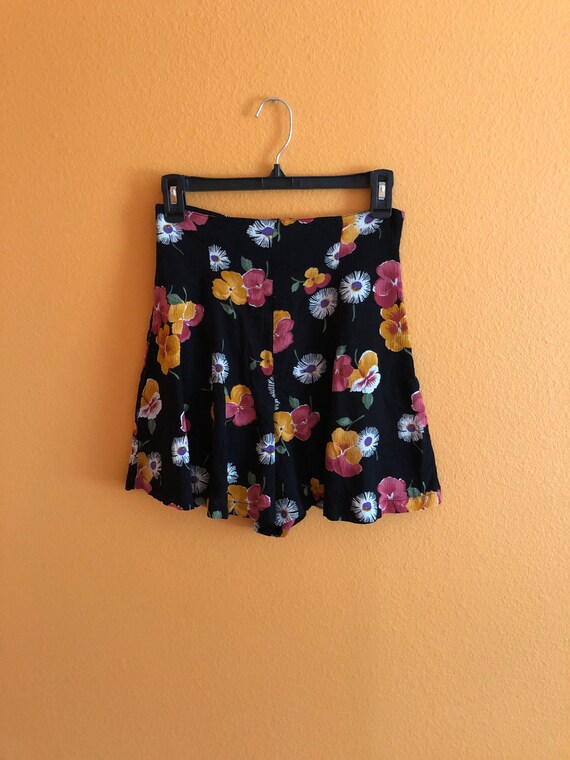 Floral Culotte Shorts XS Espirit | Etsy