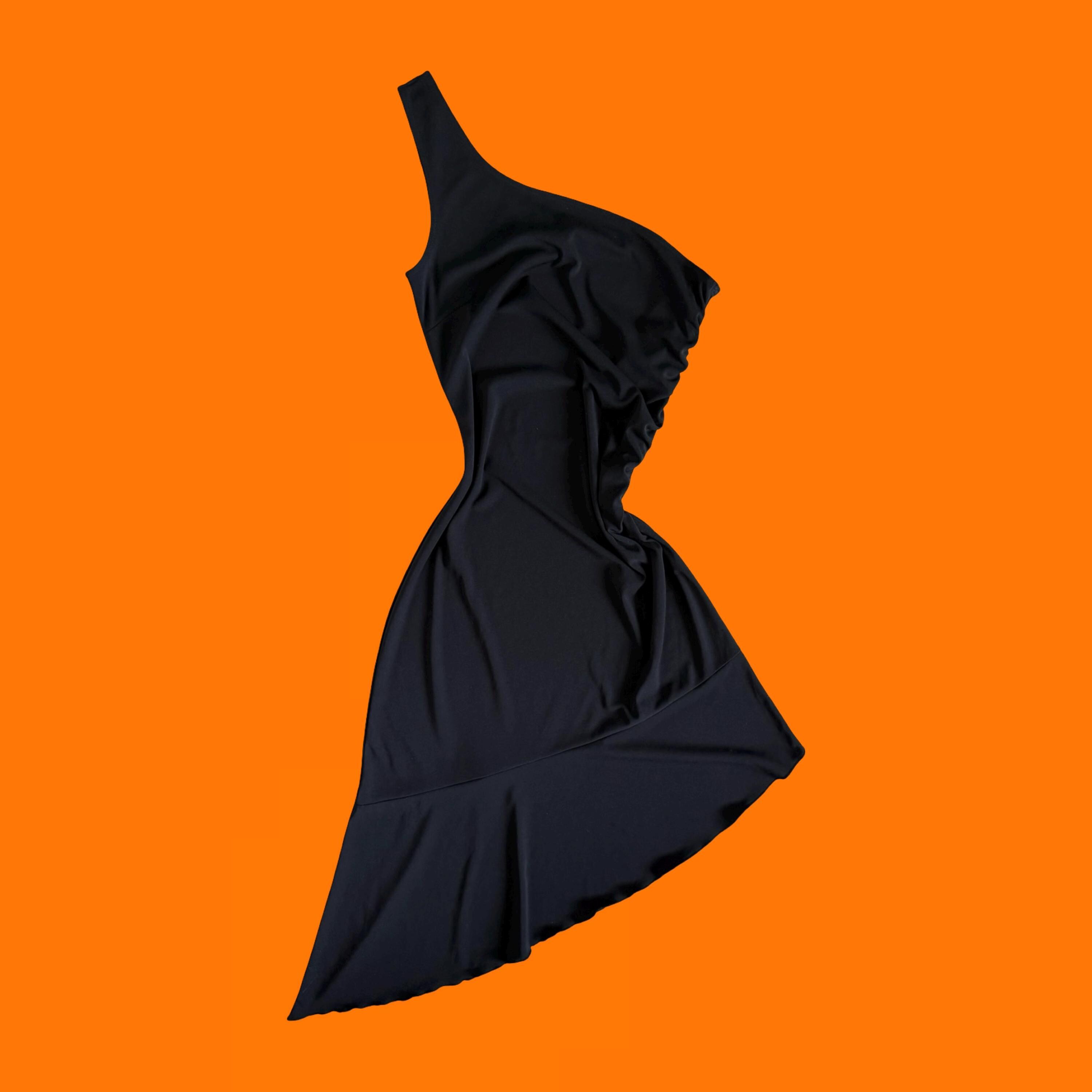 Vintage Y2k Asymmetric Dress - Etsy