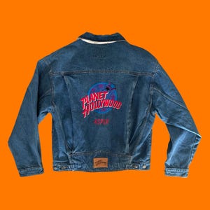 Planet Hollywood Denim Jacket - Etsy Planet Hollywood Denim Jacket - Etsy