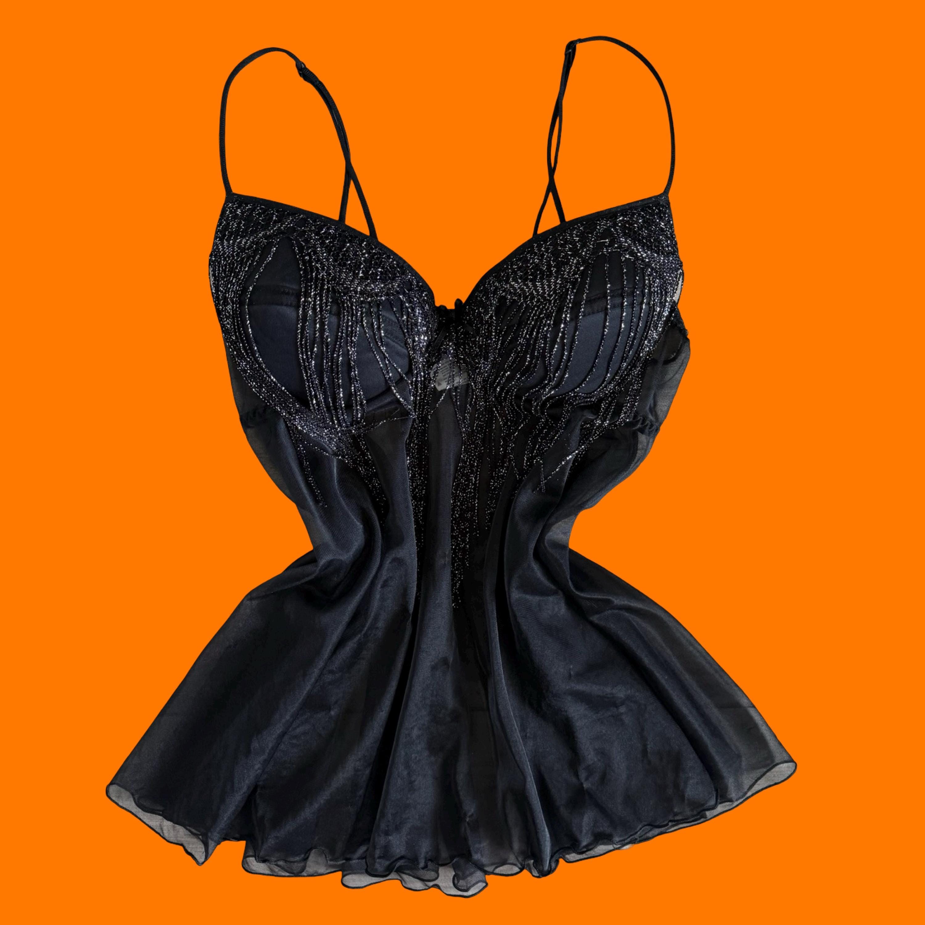 Black Sheer Babydoll - Etsy