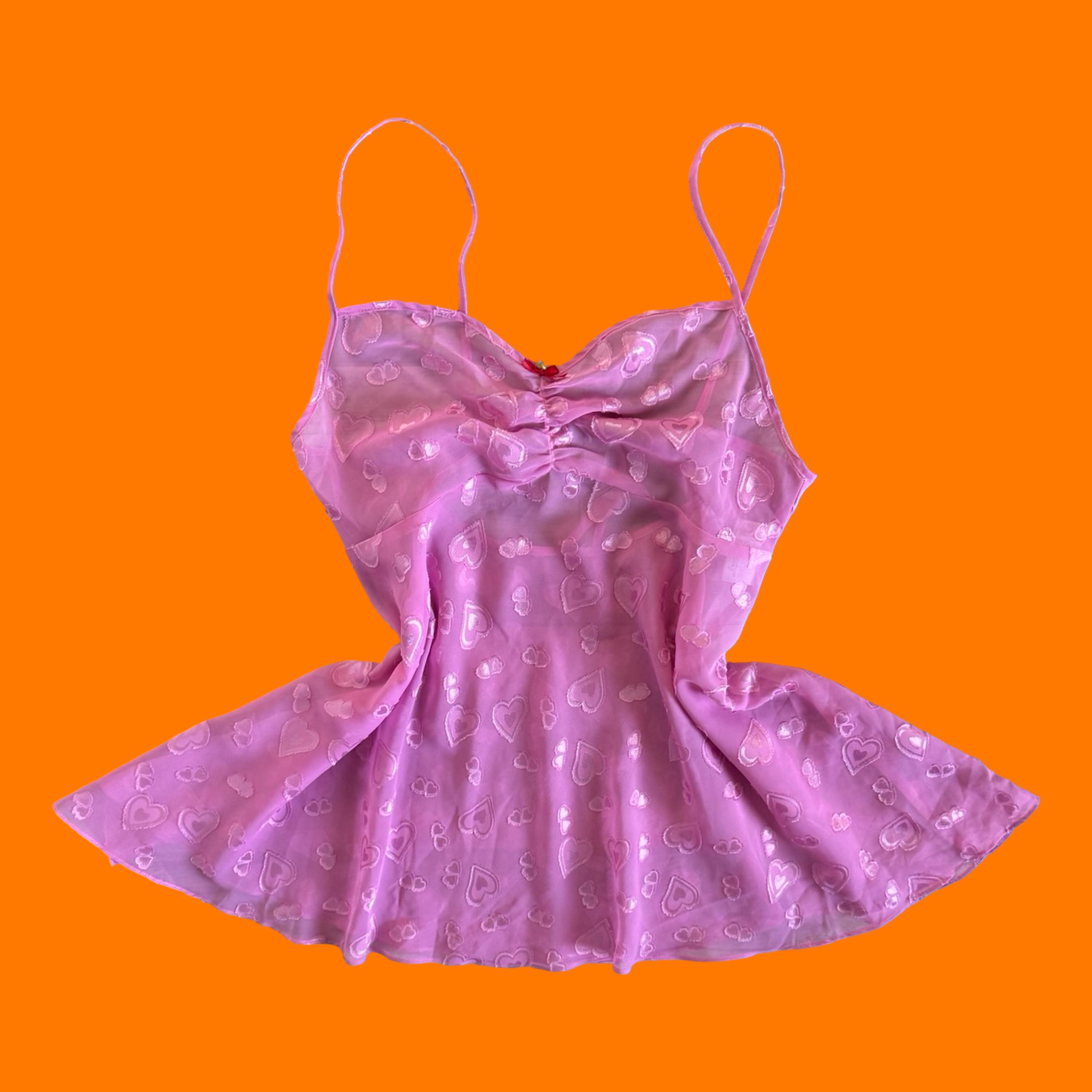 Pink Chiffon Babydoll - Etsy
