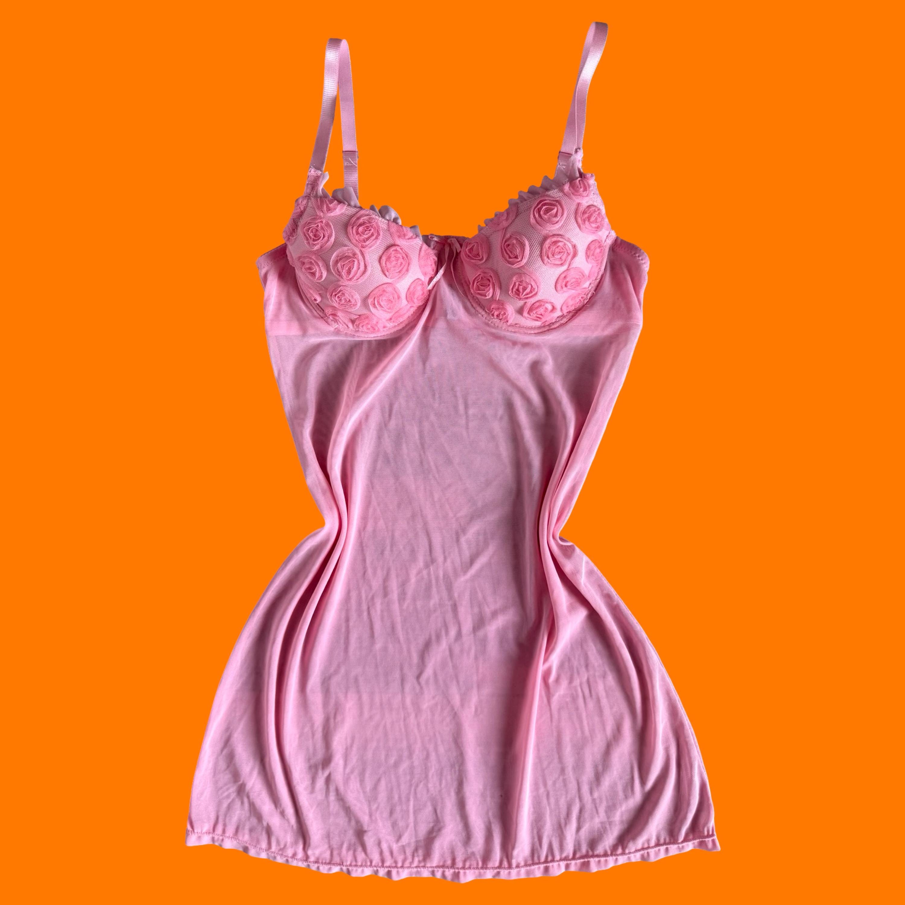 Pink Mini Dress Vintage - Etsy Pink Mini Dress Vintage - Etsy