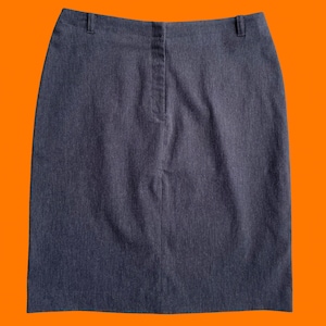 90&#39;s 00&#39;s vintage dark heather gray y2k bodycon pencil skirt Size 3/4 express world brand