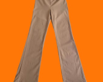 90's 00's vintage tan bodycon y2k pants Size 7 street code