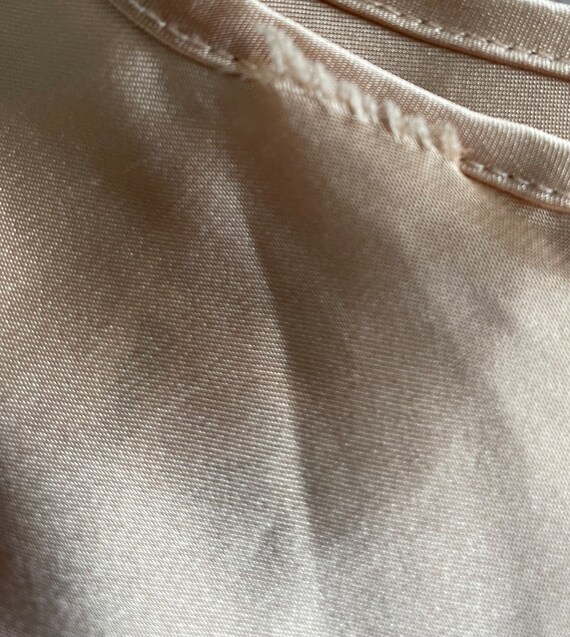 00's vintage gold silky satin 100% polyester y2k … - image 5