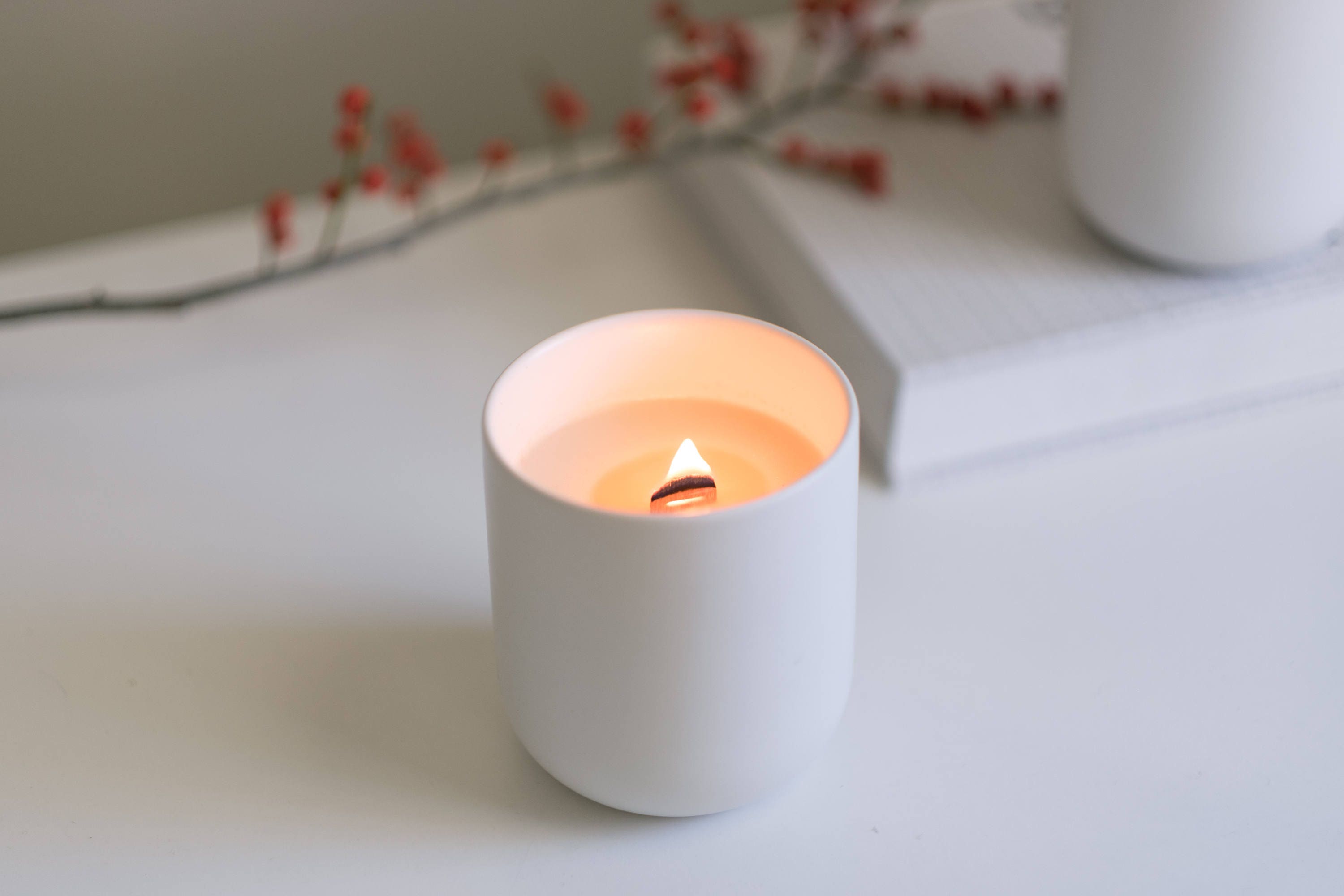 Midnight Amber: Ceramic Candle W/ Walnut Lid Etsy Midnight Amber: Ceramic Candle W/ Walnut Lid Etsy