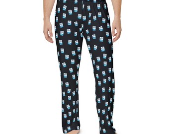 Milk Carton Pattern Pajama Pants | All-Over Print Lounge Pants