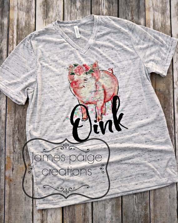 Cute Pink 4-H Show Pig Tshirt For Girls Who Show Their Pigs Cute Pink 4-H Show Pig Tshirt For Girls Who Show Their Pigs