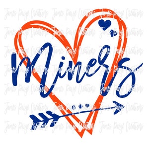 Mijnwerkers met open hart SVG-bestand *** Gekocht exemplaar heeft geen watermerk School Spirit Cheer Shirt Teacher T-Shirt