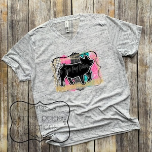 Livestock Show Shirt | Show PIG T-Shirt | Stock Show Mom | Livestock Show Design | Show Pig T-Shirt | Farm Design Shirt | Stock Show Shirt