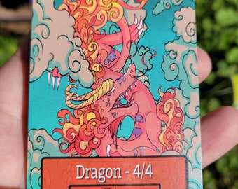 Dragon Custom Token for Magic the Gathering