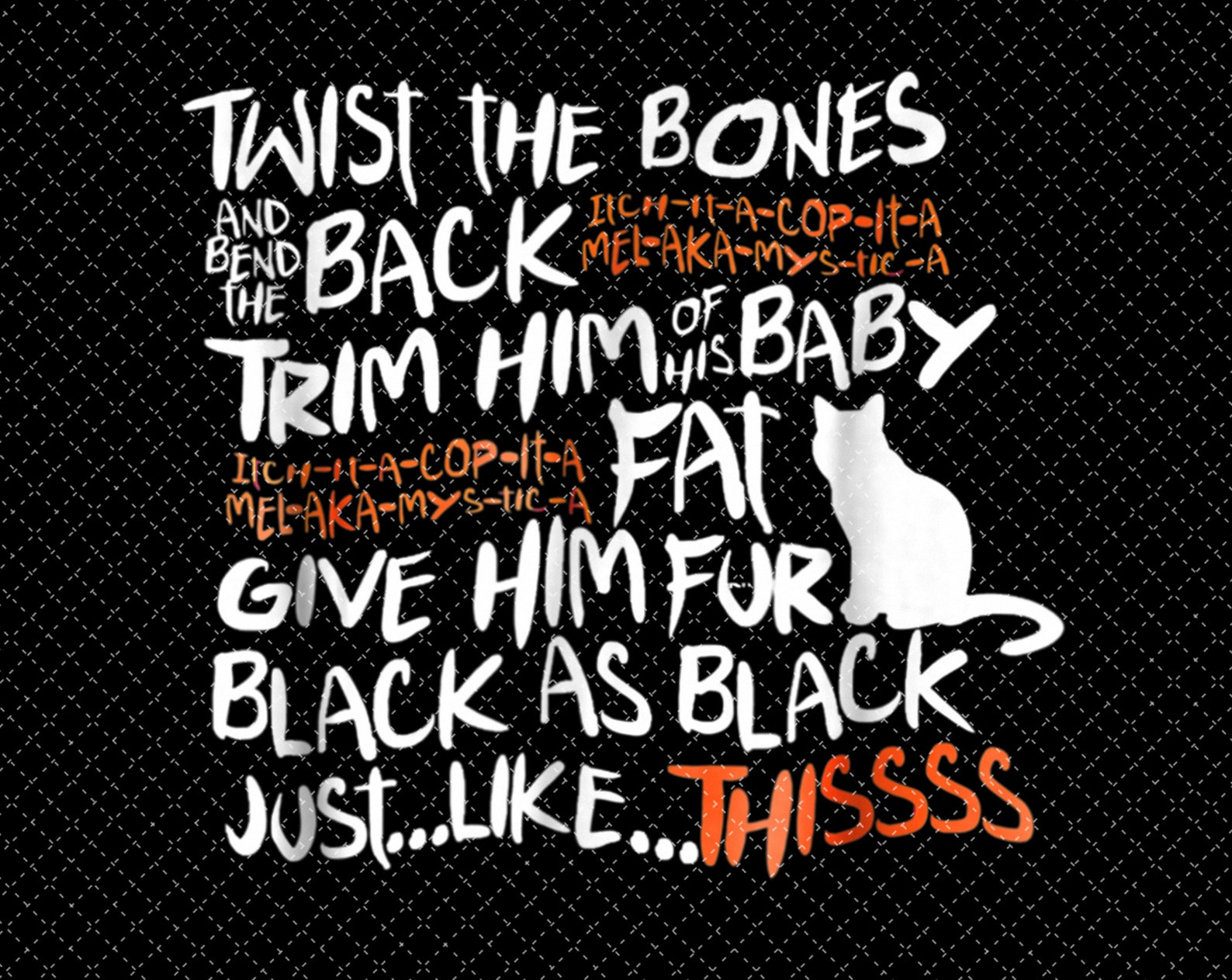 Twist the Bones and Bend the Back png png files for Etsy