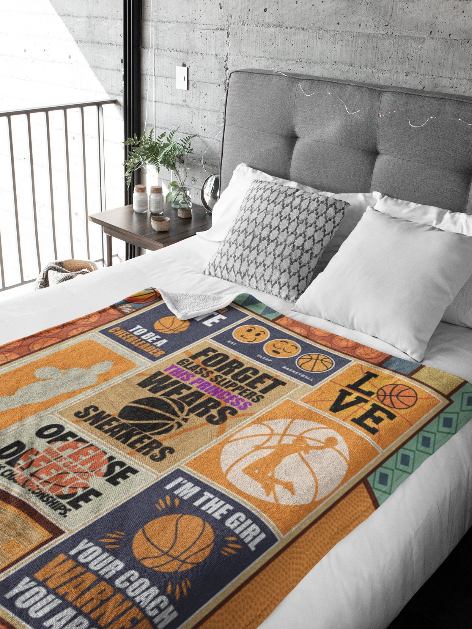 Basketball Throw & Blanket I Love Basketball Ball Life Etsy