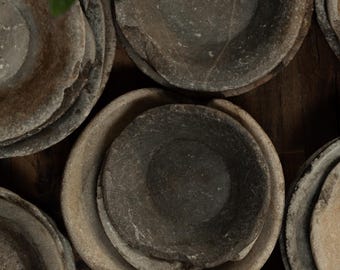 Vintage Rustic Marble Bowl Catch All (Free Shipping)