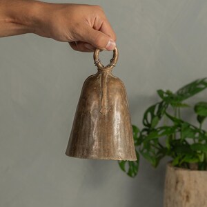 Vintage African Brass Cow Bell {K} (Free Shipping)