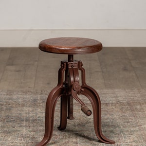 Industrial Adjustable Iron Base Stool (Free Shipping)