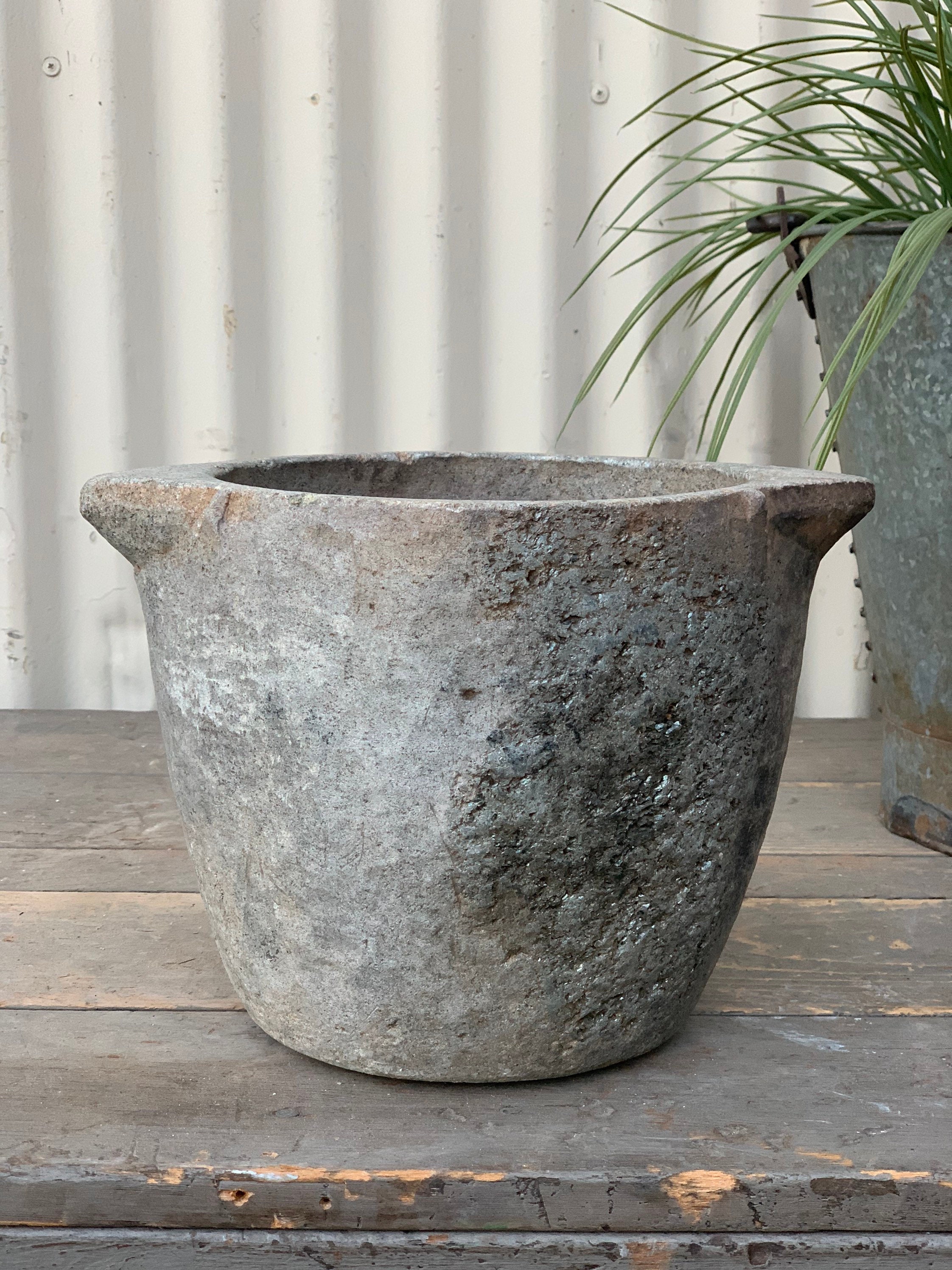 Vintage Soapstone Mortar Vessel {A} (Free Shipping)