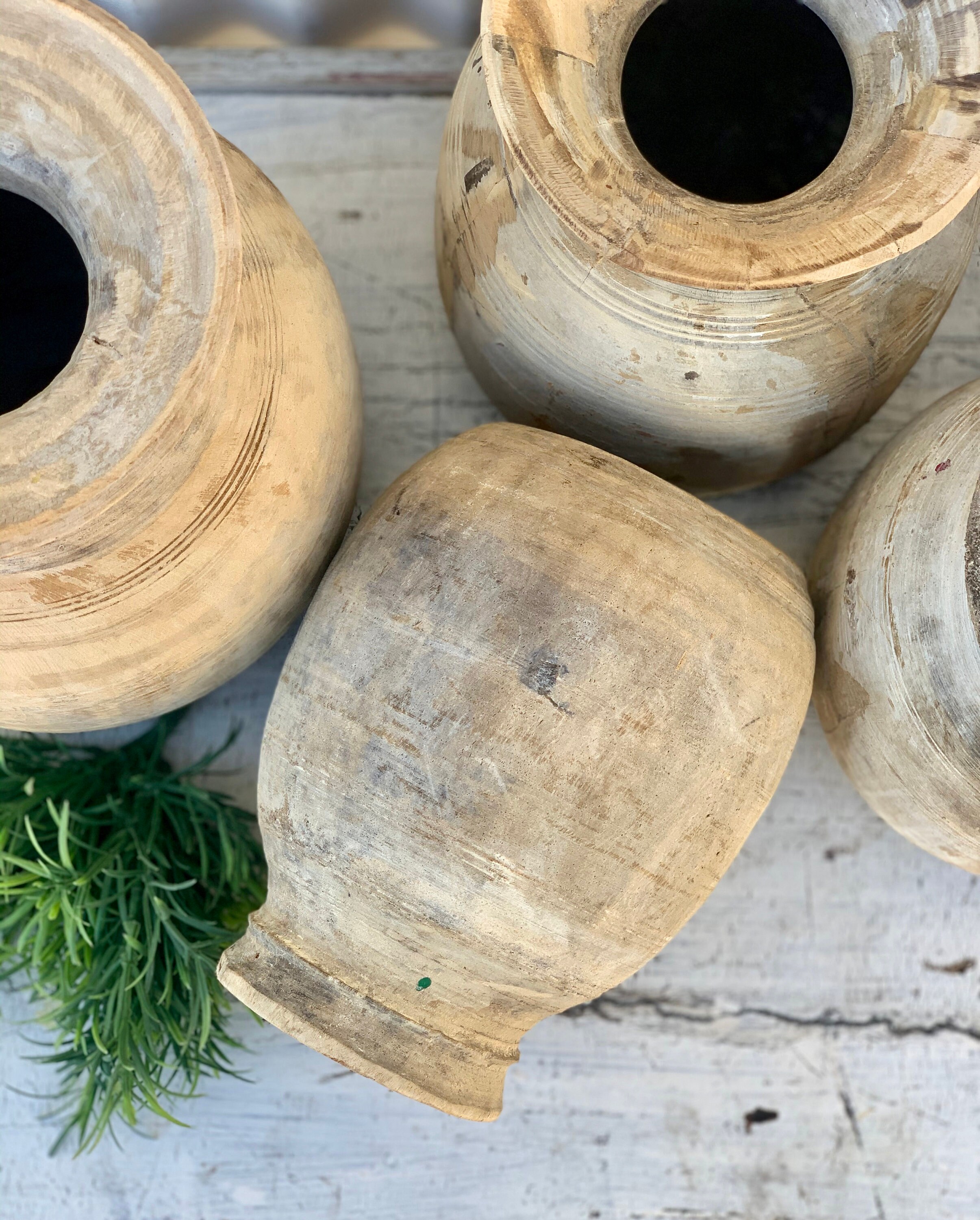 Raw Wood Vase / Pot
