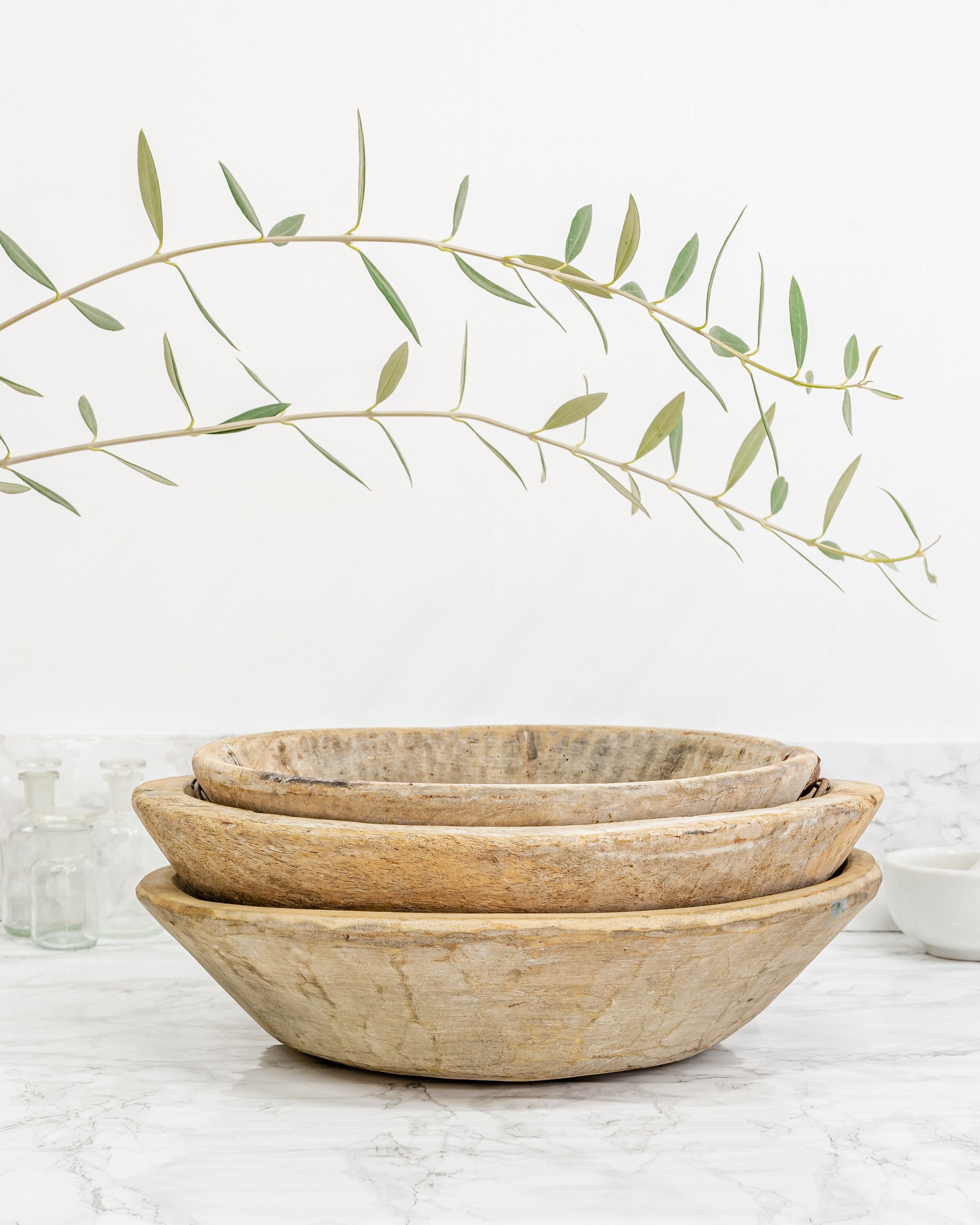 Rustic Natural Teak Wood Bowl (Free Shipping)