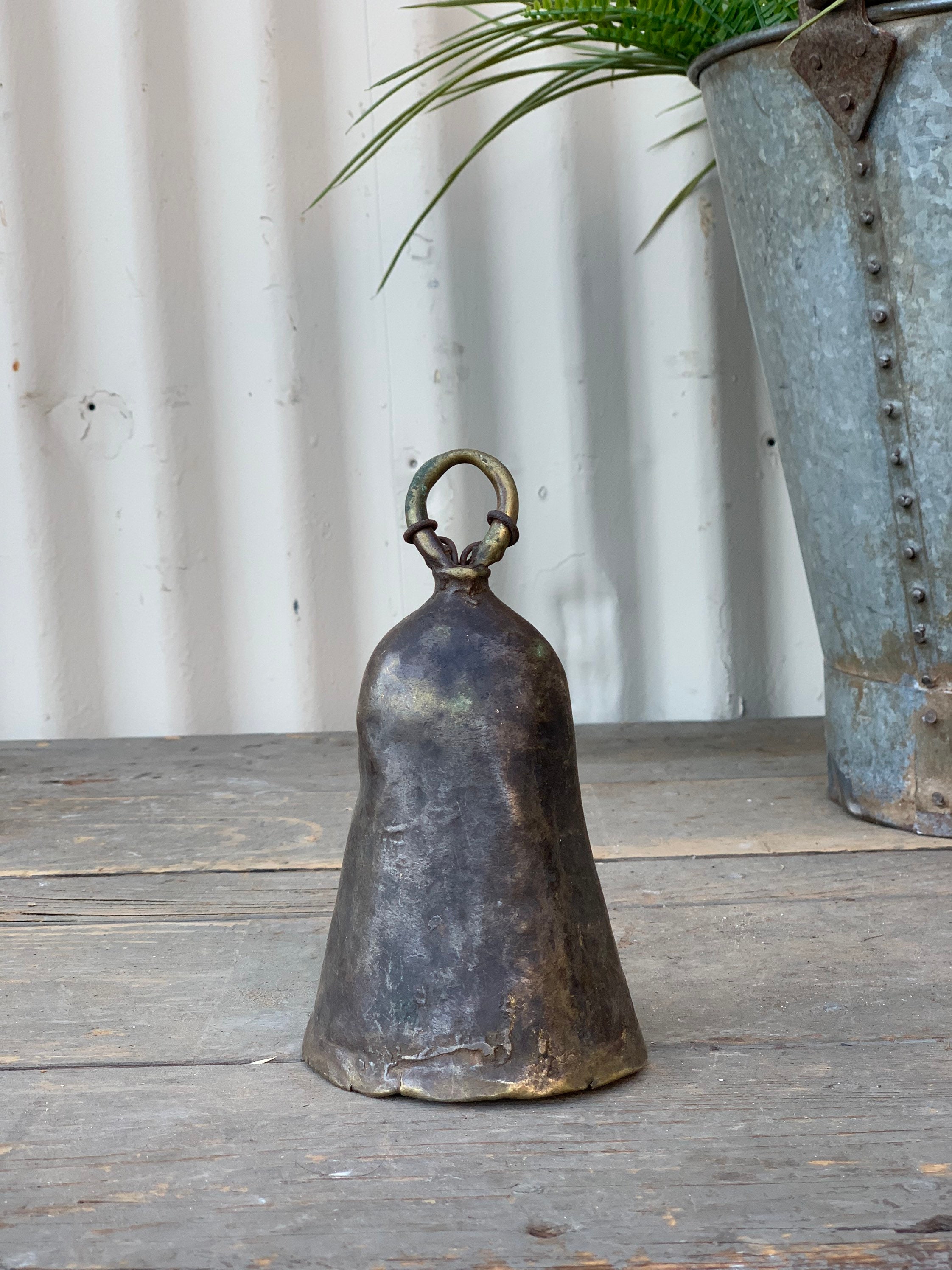 Antique African Cow Bell {H1} (Free Shipping)
