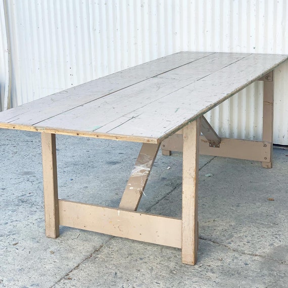 Antique Folding Texas Harvest Table Local Pick Up Only
