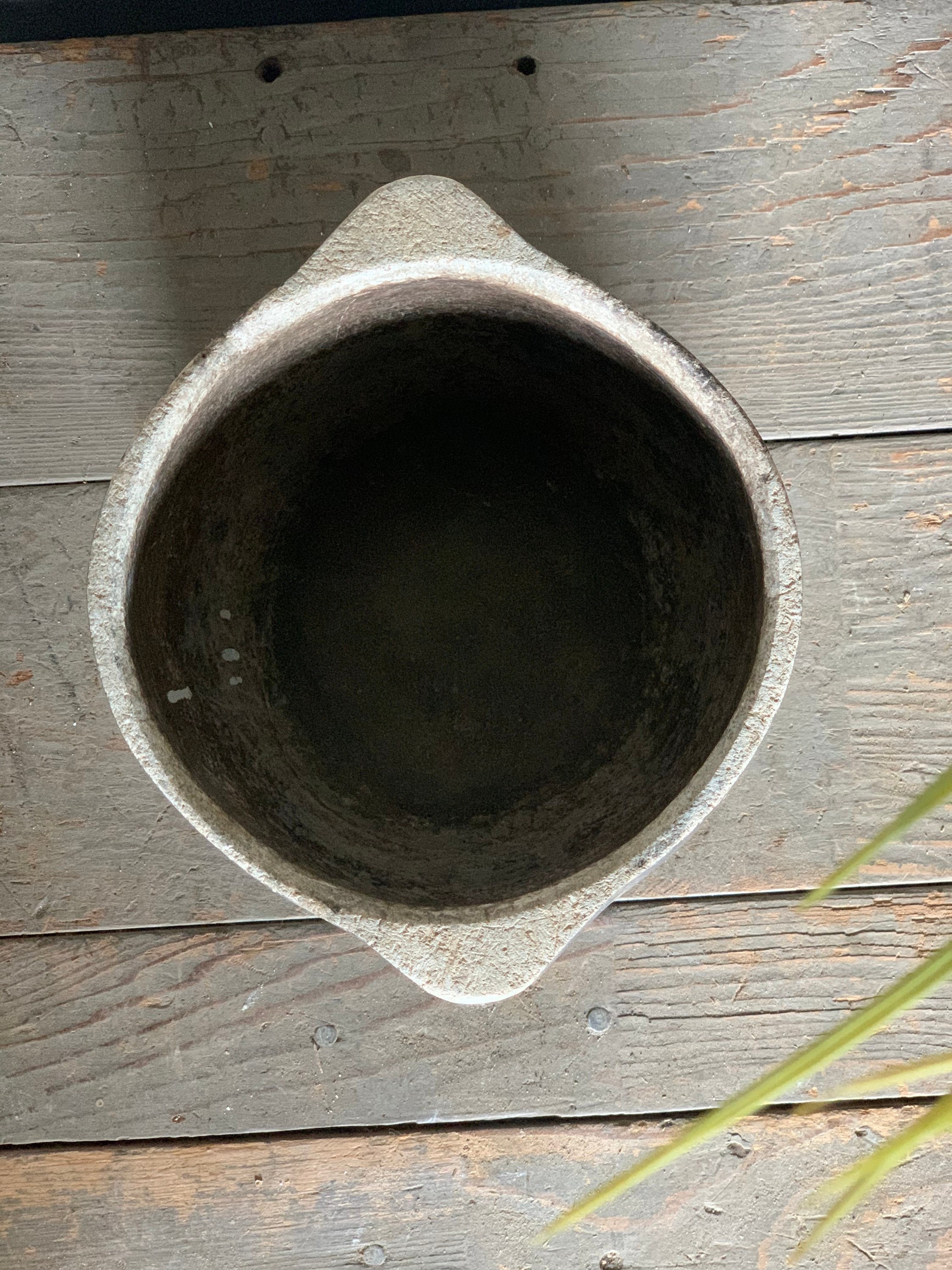 Rustic Soapstone Mortar Vessel {D} (Free Shipping)