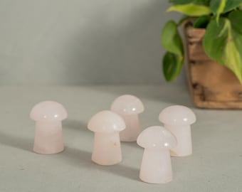 Crystal Mushrooms Pink Calcite lot of 5 {Free Shipping}