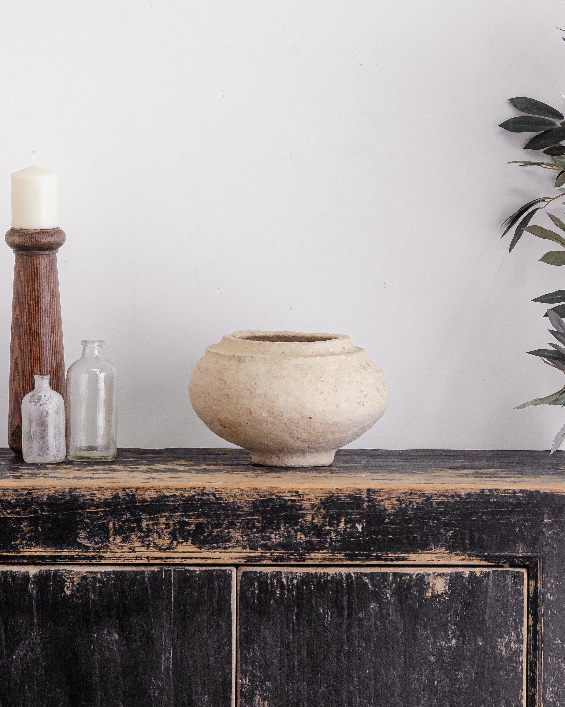 Vintage Paper Machè Vessel {E} (Free Shipping)