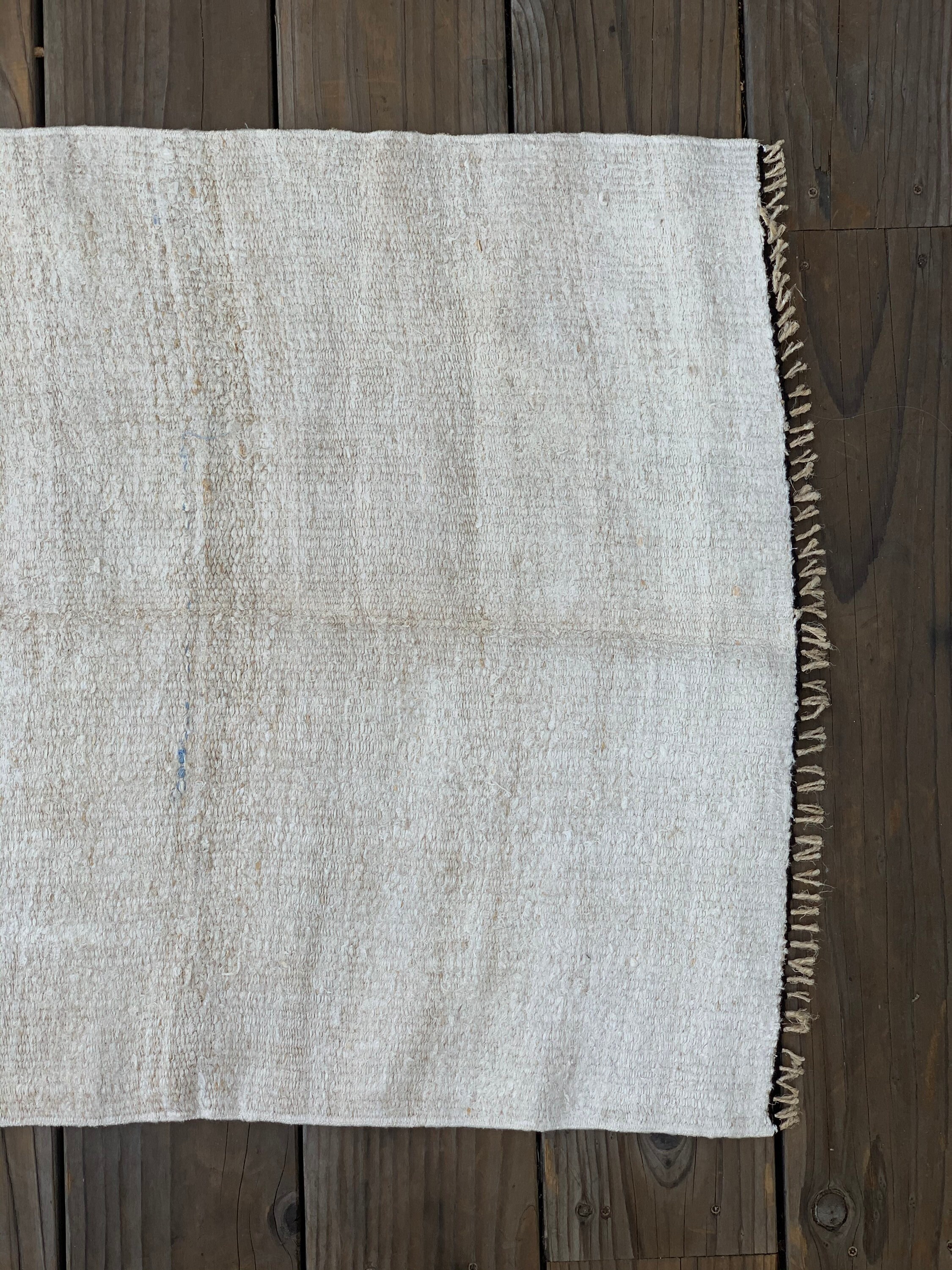 Handmade Vintage Hemp Kilim Rug {B} (Free Shipping)