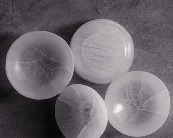 Tiny Selenite Crystal Ring Bowl (Free Shipping)
