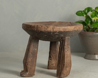 Antique Hand Carved African Senufo Stool  {X1} (Free Shipping)