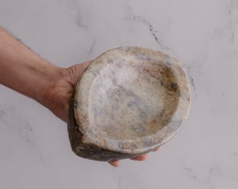 Vintage Stone Bowl / Platter / Soap Dish (Free Shipping)