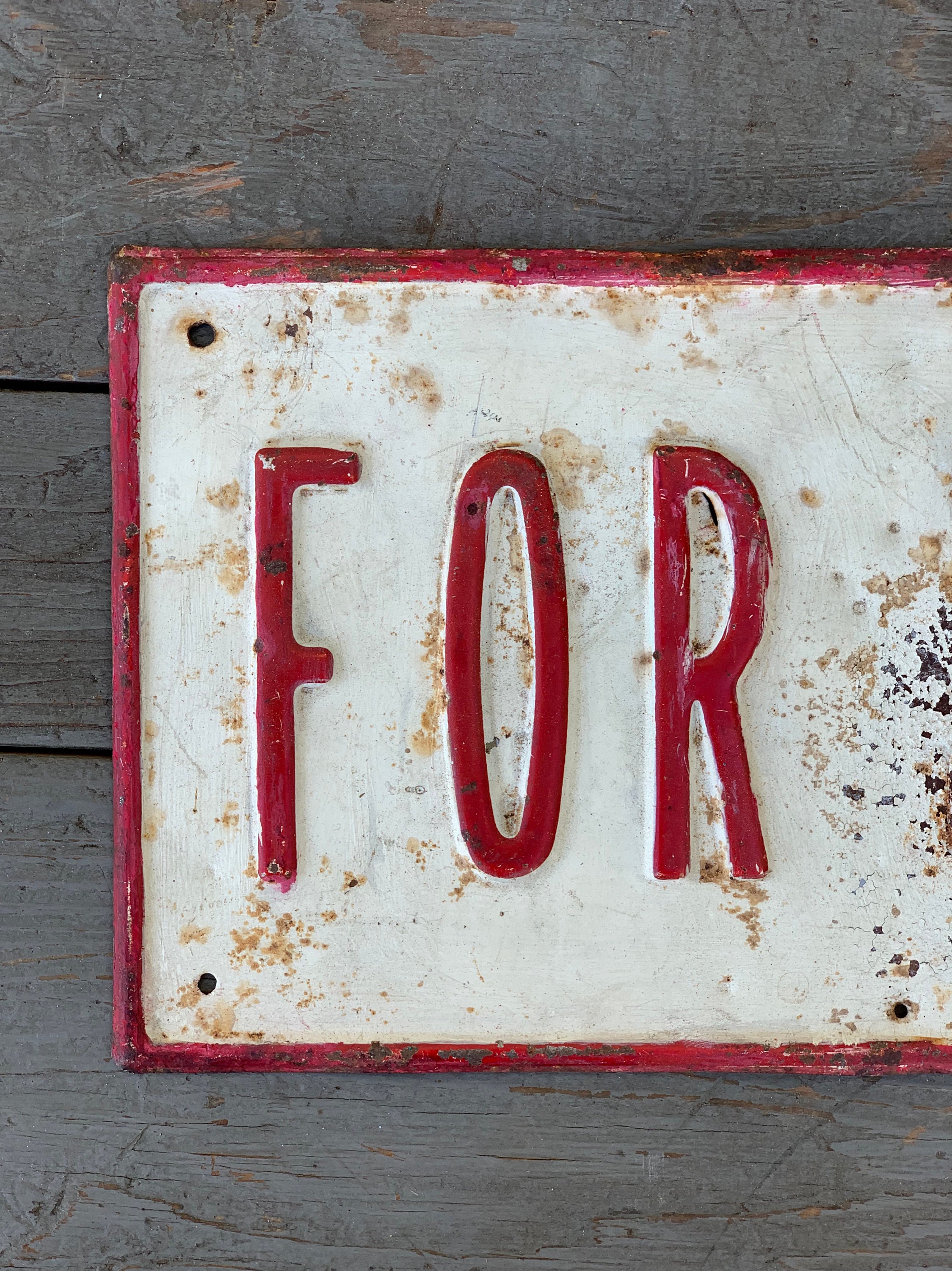 Vintage For Sale Sign