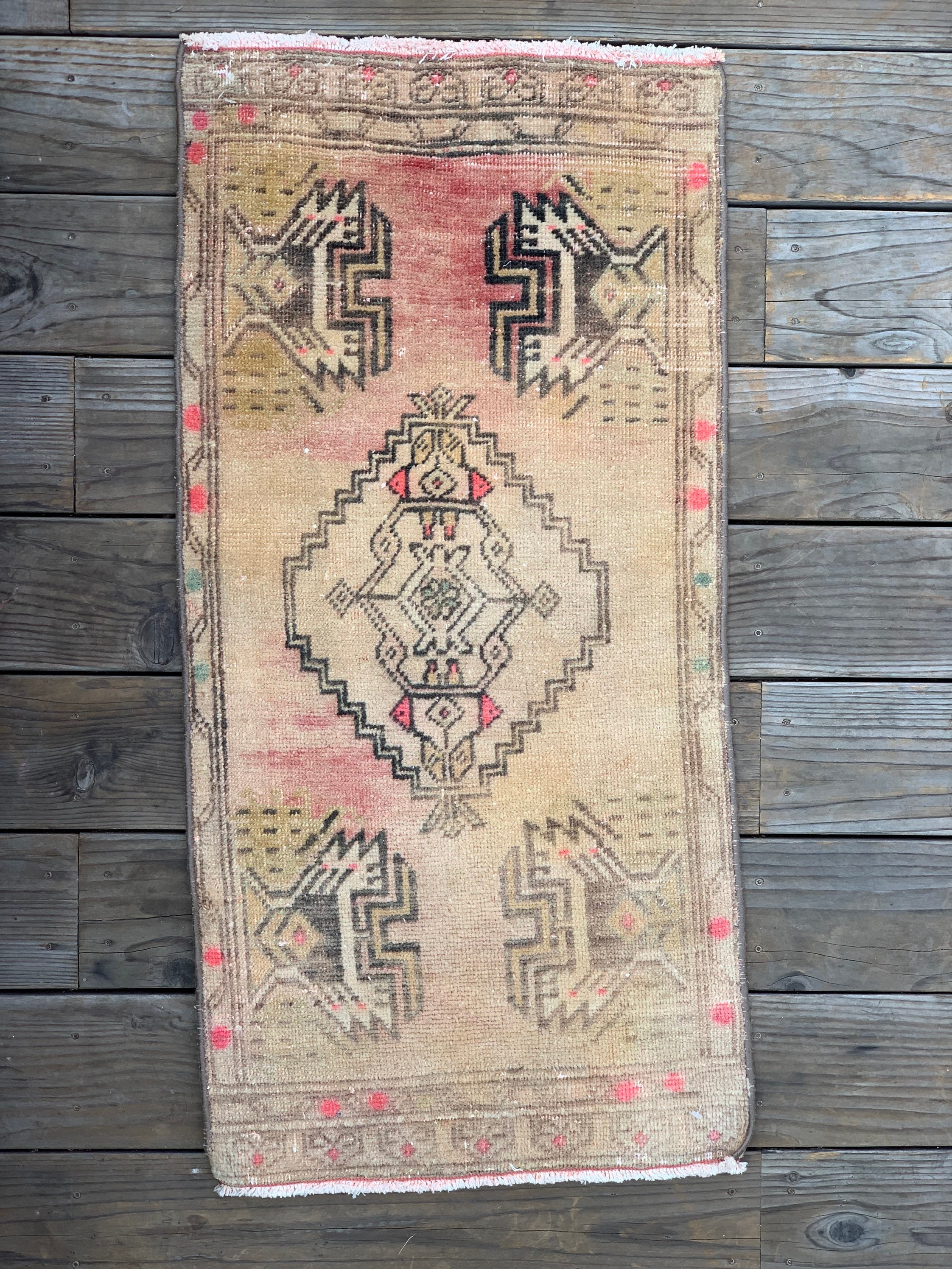Handmade Vintage Tribal Rug {I} (Free Shipping)