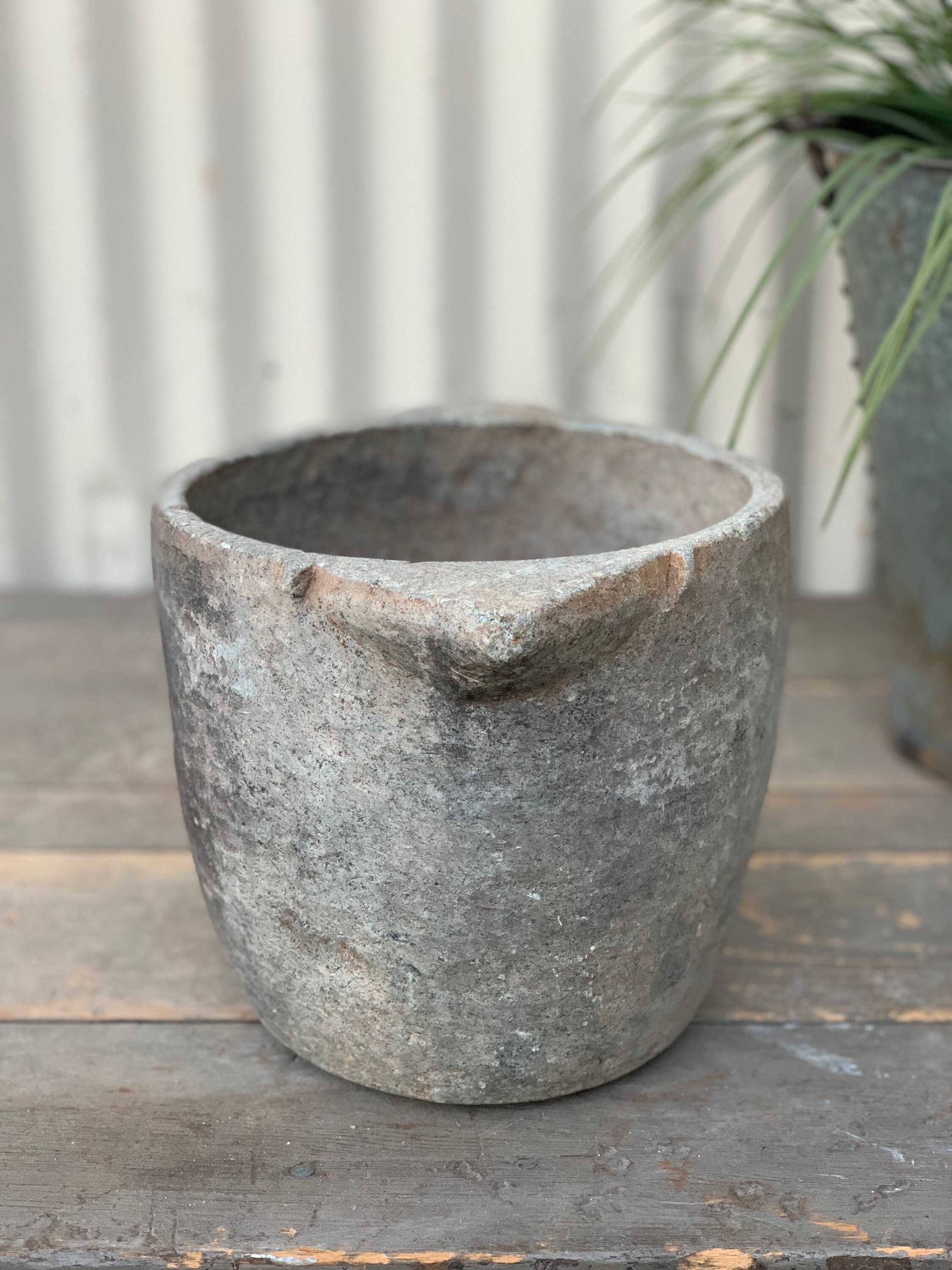 Vintage Soapstone Mortar Vessel {A} (Free Shipping)