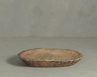 Vintage Carved Stone Catch Soap Tray or Fruit bowl {LH} (Free Shipping)