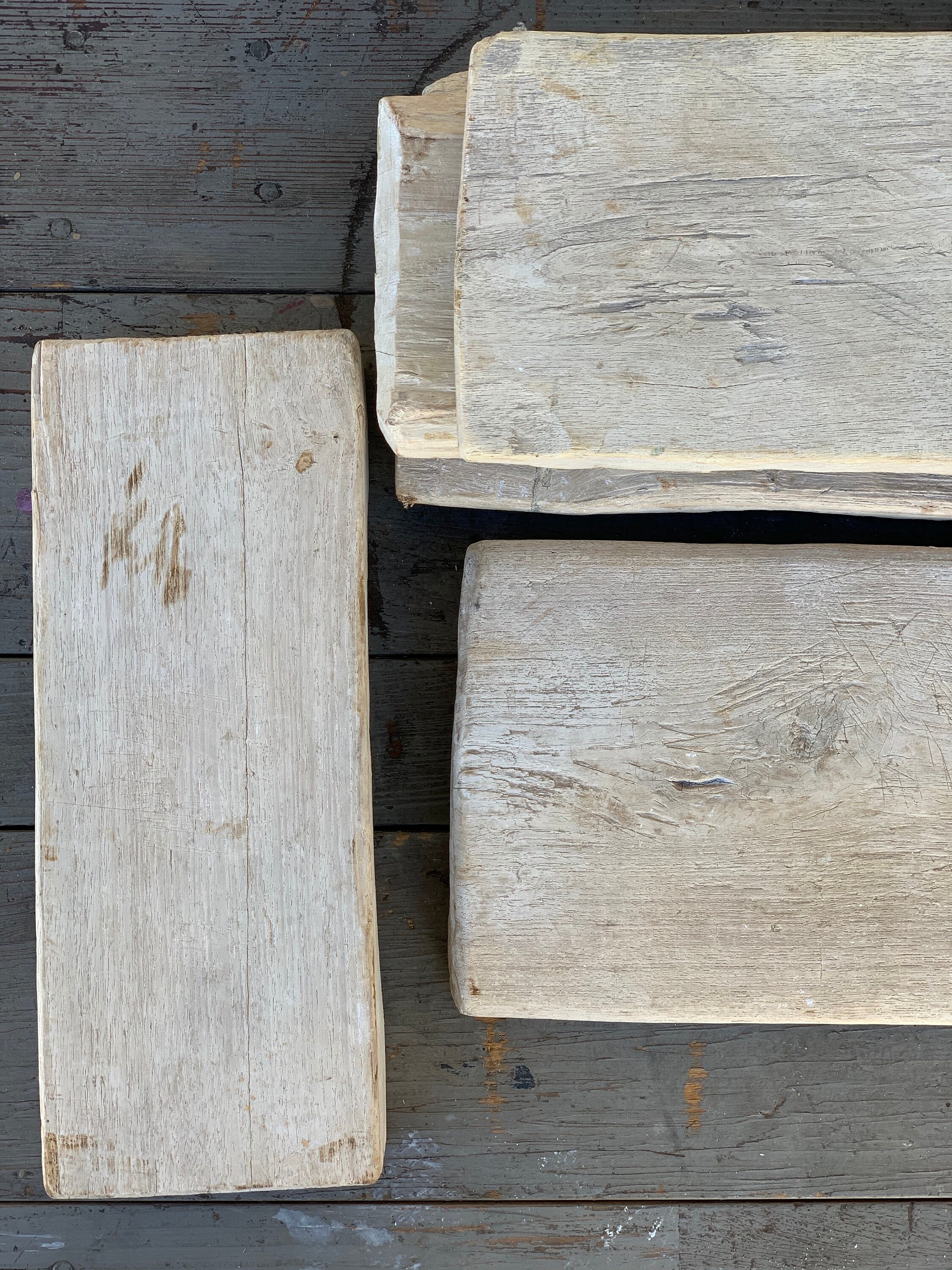 Sun Bleached Teak Risers